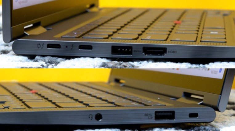 Cổng kết nối trên laptop Lenovo ThinkPad X1 Yoga 2023