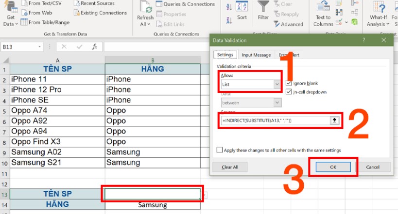 Hướng dẫn tạo List trong Excel đơn giản, chi tiết nhất