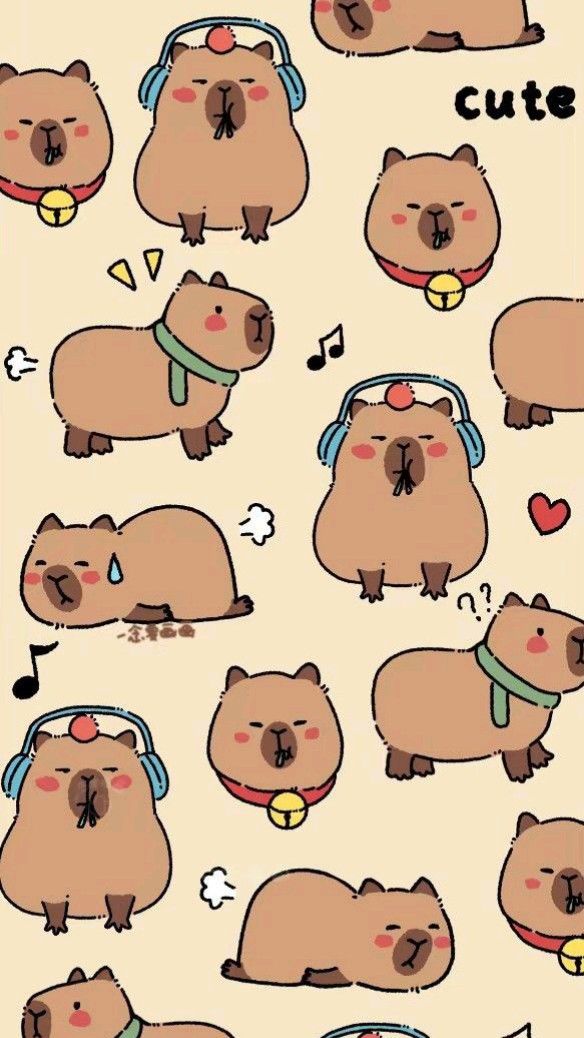 99+ hình nền Capybara cute 4K sắc nét cho điện thoại, laptop