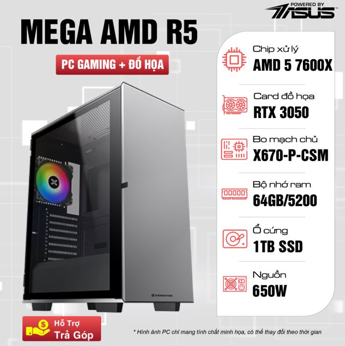 PC MEGA AMD R5 7600X 