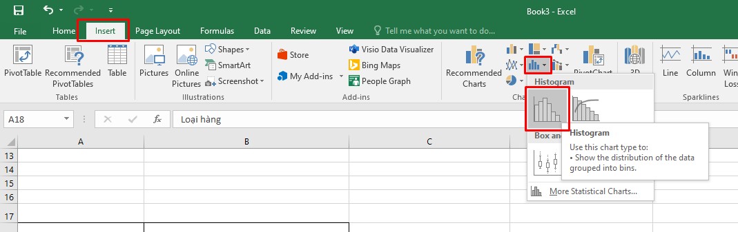 Hướng dẫn cách vẽ biểu đồ histogram trong excel cực đơn giản