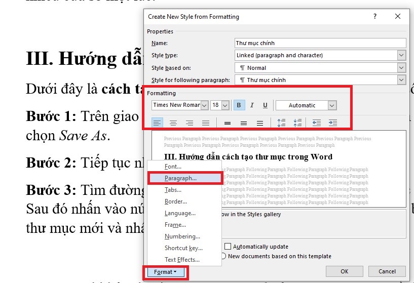 Mách bạn cách tạo thư mục trong Word cực đơn giản