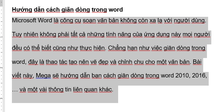 Hướng dẫn cách giãn dòng trong word đúng chuẩn