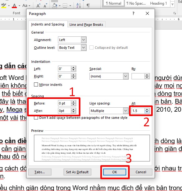 Hướng dẫn cách giãn dòng trong word đúng chuẩn