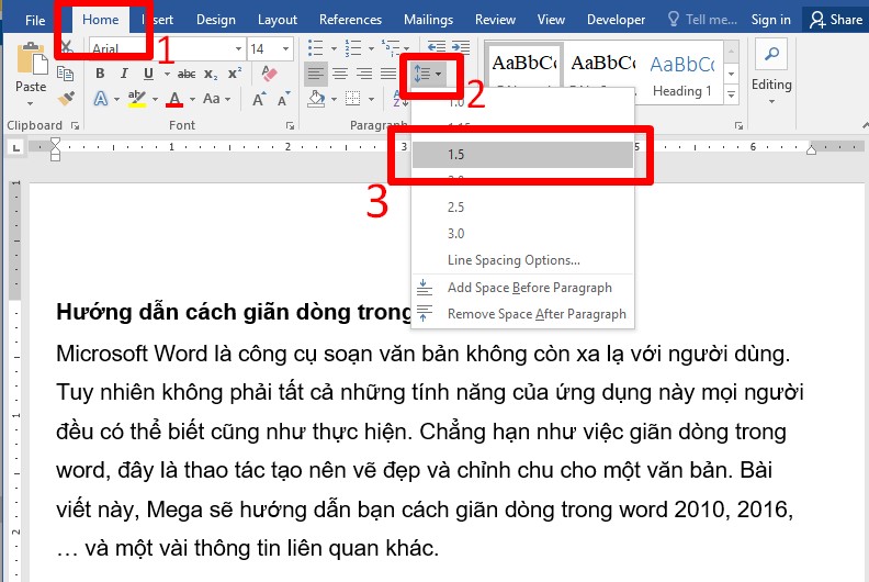 Hướng dẫn cách giãn dòng trong word đúng chuẩn