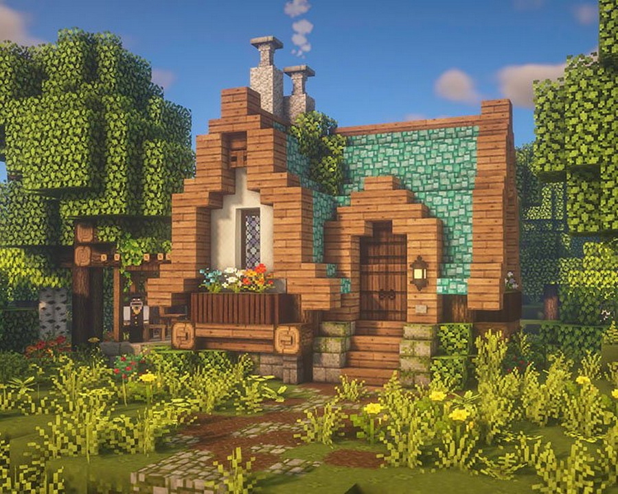 Gợi ý các cách xây nhà trong Minecraft đẹp ngất ngây