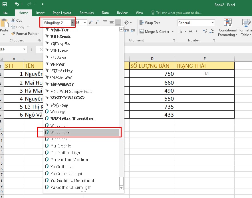 6 cách tạo dấu tích trong Excel cực nhanh chóng và hữu ích!