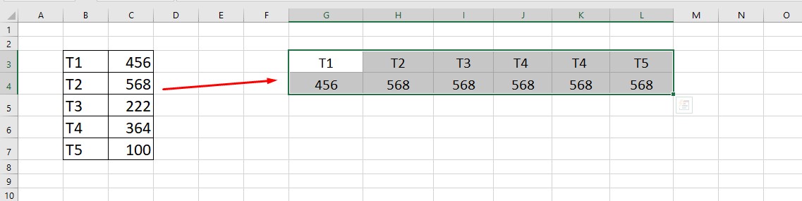 Hướng dẫn cách chuyển cột thành hàng, hàng thành cột trong Excel cực đơn giản