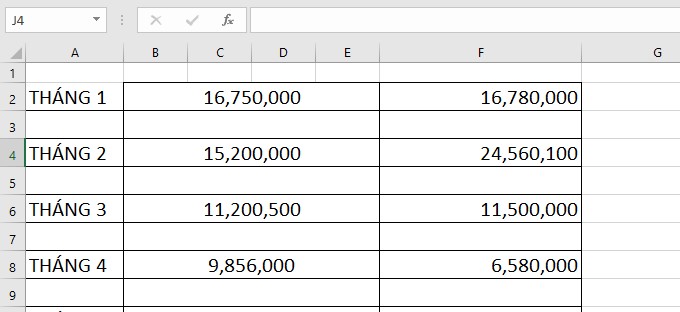 Cách xóa dòng trống trong excel cực đơn giản, nhanh chóng