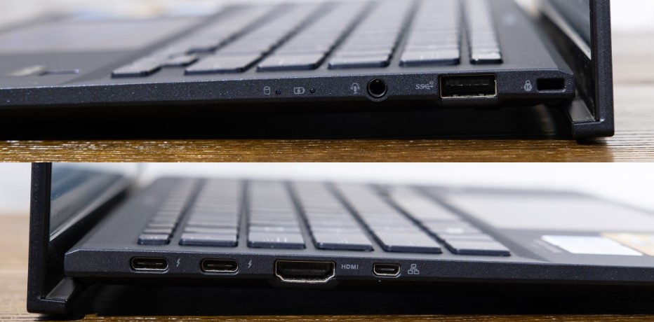 Các cổng kết nối trên laptop Asus ExpertBook B9450
