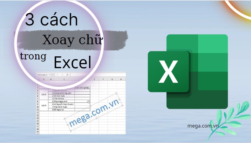 Hướng dẫn xoay chữ trong Excel để phù hợp với nội dung trong bảng tính
