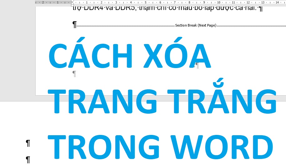 Có cách nào xóa nhanh trang trắng trong Word 2019 không?
