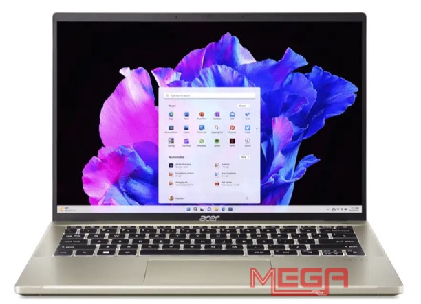 thiết kế của laptop Acer Swift Go SFG14-71-513F