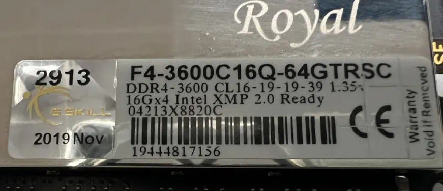 RAM DDR4 16GB 3600 CL16 X.M.P. 2.0 Ready