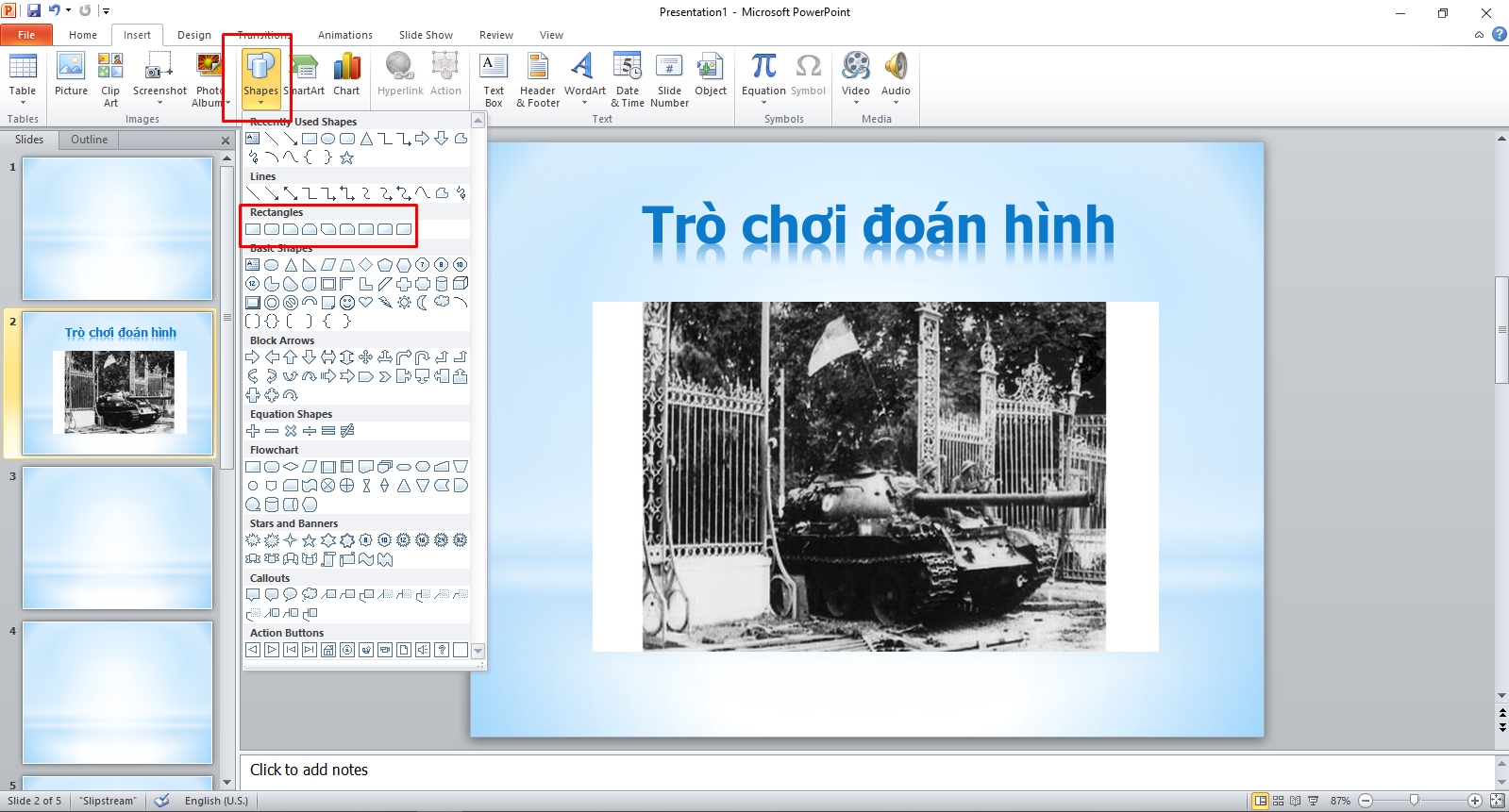 Hướng Dẫn Tạo Trò Chơi Đoán Hình Trên Powerpoint Đơn Giản