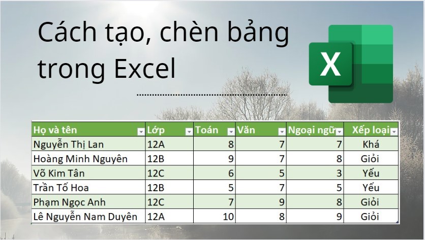 Cách tạo bảng trong Excel 2010 2013 2016 Cực đơn giản