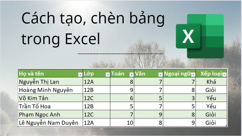 Có thể áp dụng màu sắc và kiểu chỗ đậm nhạt cho các ô vẽ trong Excel được không?