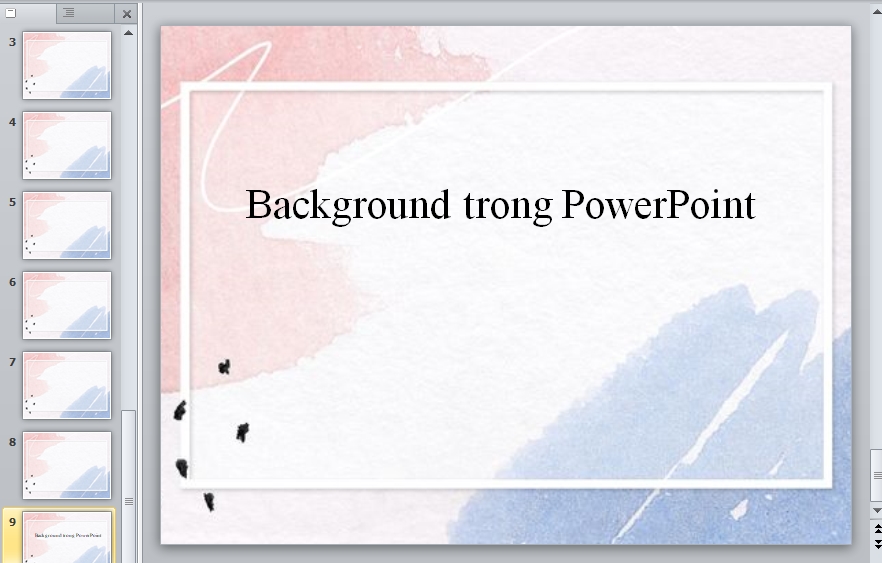 Hướng dẫn chèn background trong powerpoint đơn giản