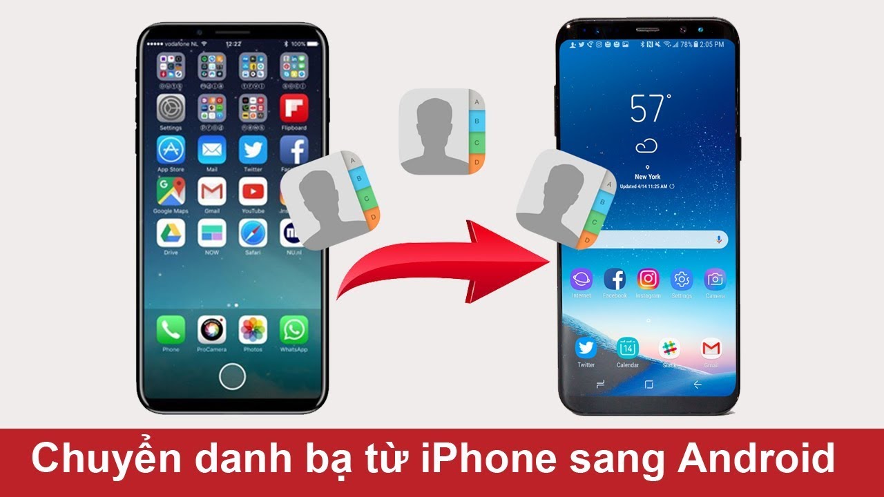 Cách chuyển danh bạ từ iPhone sang SIM và Android