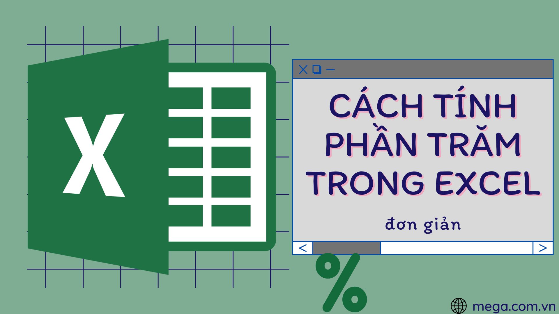 Hướng dẫn cách tính phần trăm trong excel có ví dụ minh họa