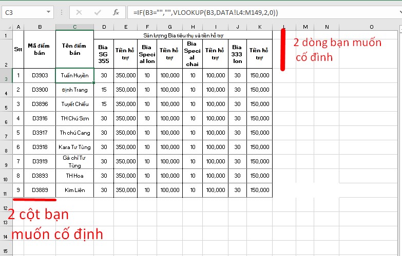 Hướng dẫn cách đóng băng cột, dòng trong Excel đơn giản nhất