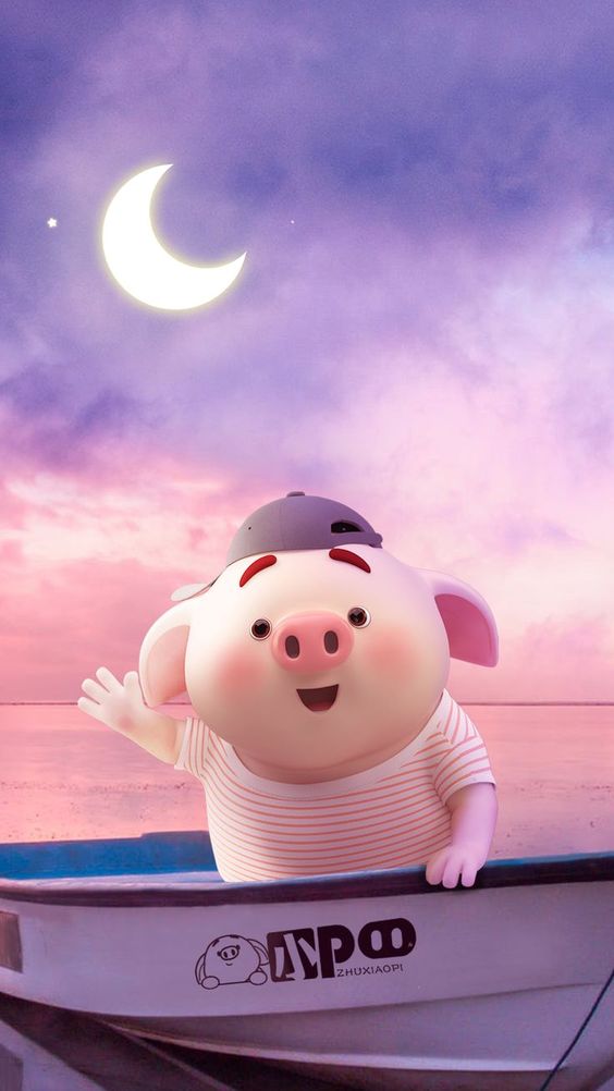 Hình nền chú lợn ủn ỉn hài hước vui nhộn cho điện thoại Iphone đẹp số 3 Lợn con Lợn Động vật