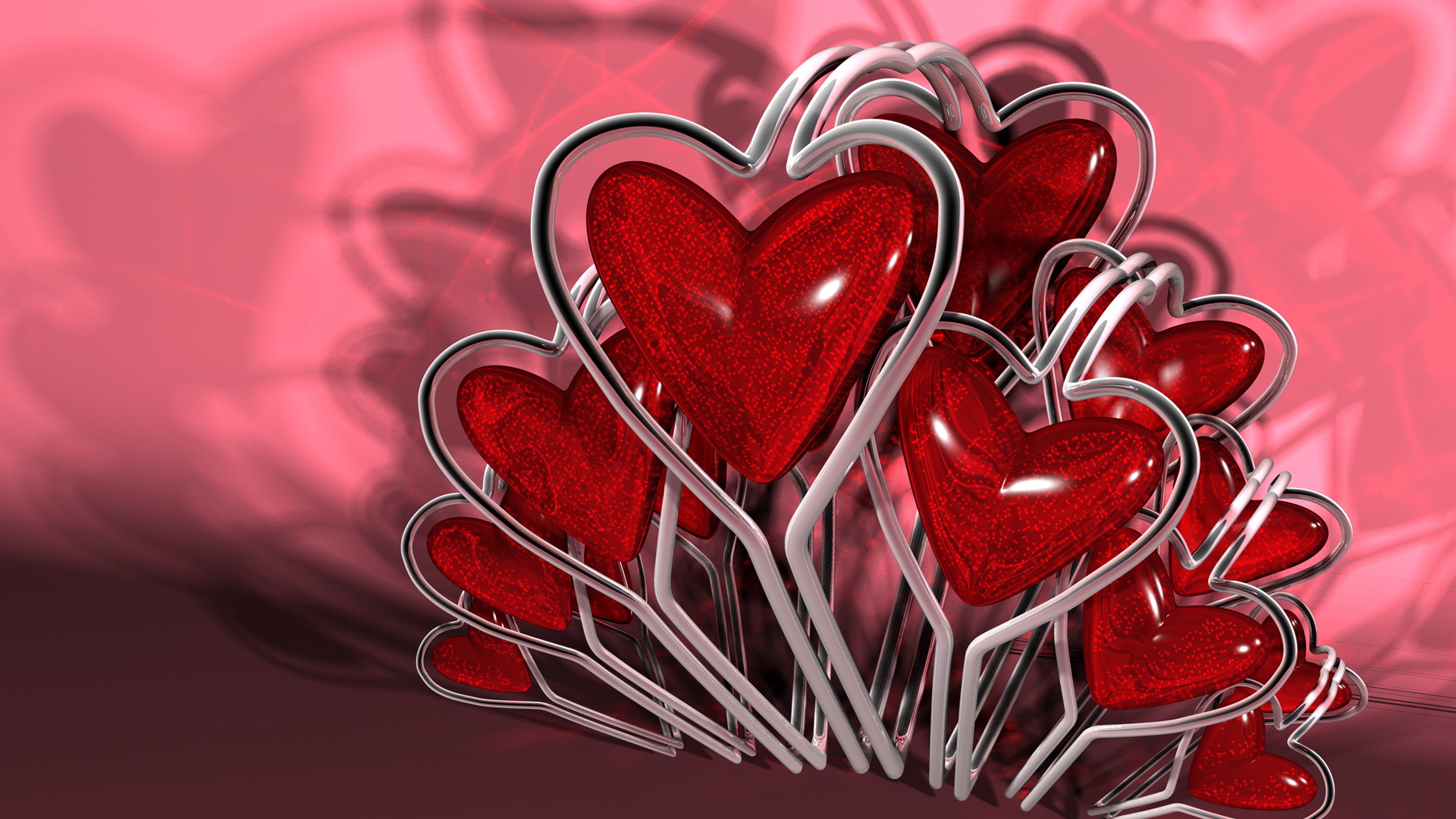 Background red heart