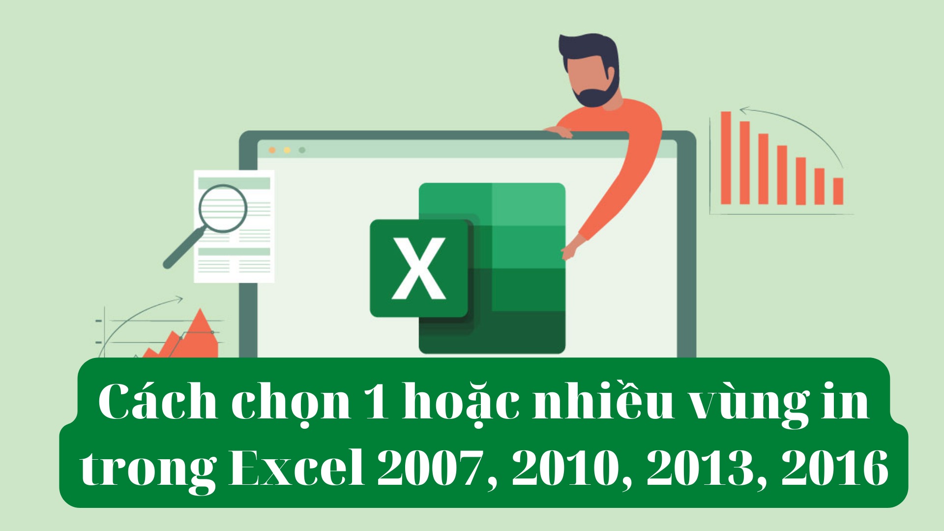 Có thể in bảng tính Excel theo dạng vùng trên một trang giấy không?
