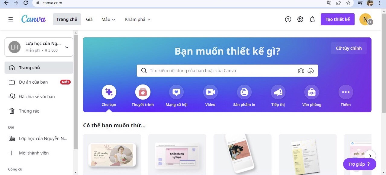 Mẫu miễn phí  Canva