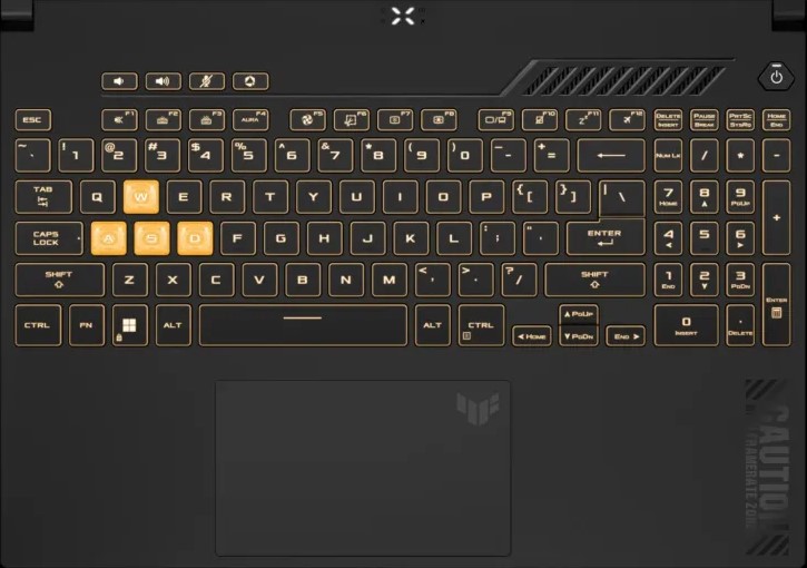 bàn phím laptop TUF Gaming F15