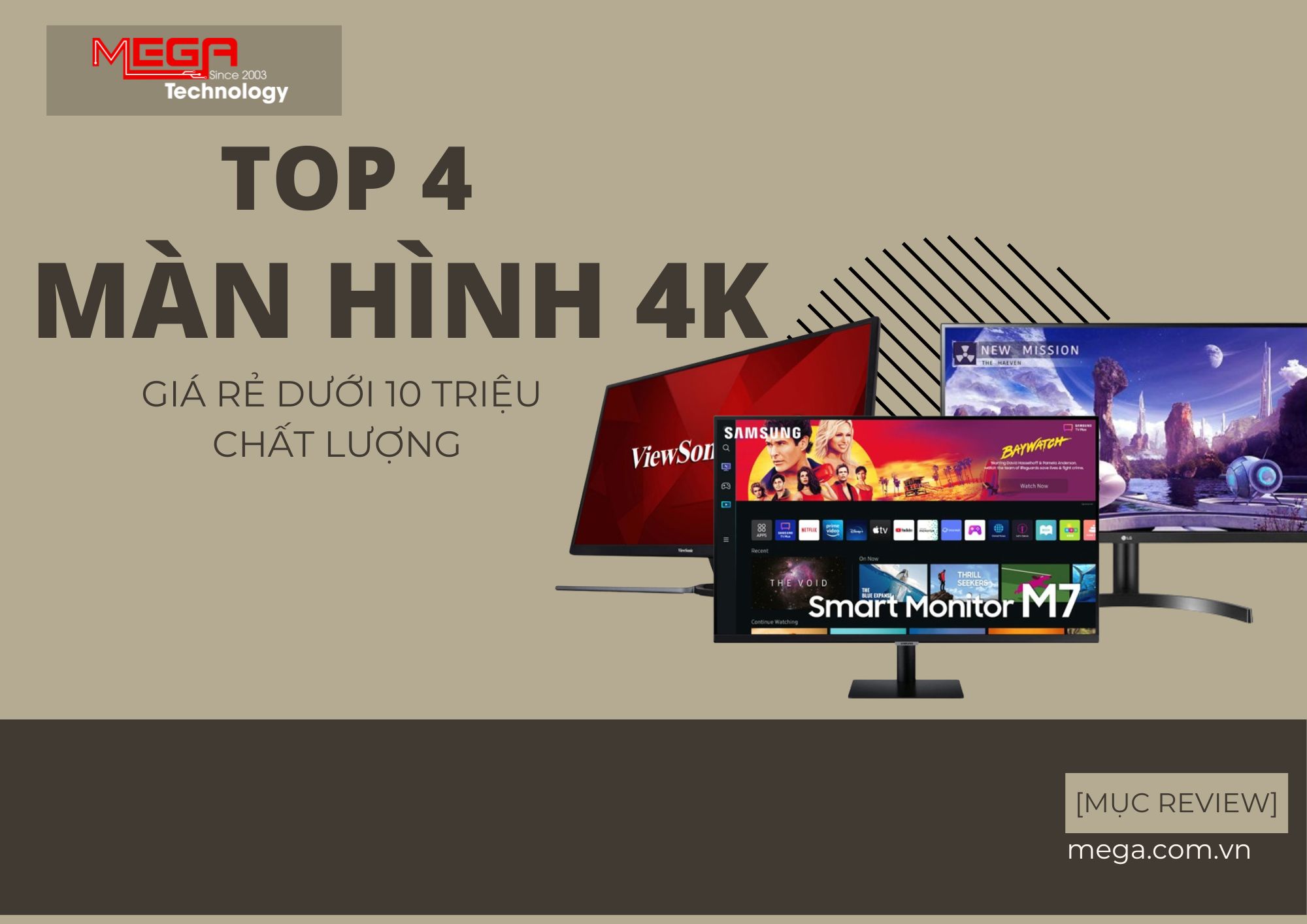  Top màn hình máy tính 4K giá rẻ dưới 10 triệu