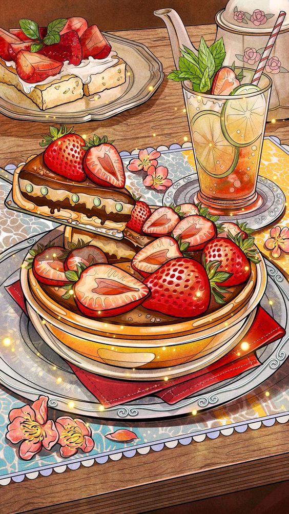 50+ hình nền đồ ăn siêu cute dành cho điện thoại trong 2024