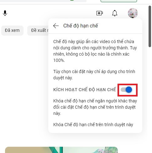 Cách tắt Chế độ hạn chế trên YouTube nhanh chóng