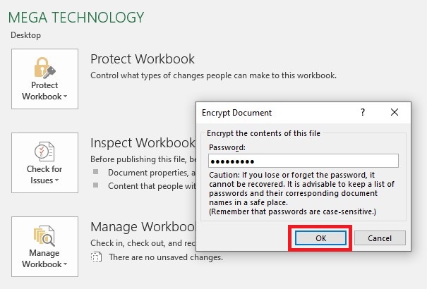 Hướng dẫn cách đặt mật khẩu cho file Excel an toàn, bảo mật