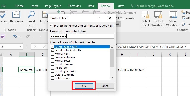 Hướng dẫn cách đặt mật khẩu cho file Excel an toàn, bảo mật