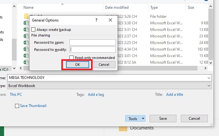 Hướng dẫn cách đặt mật khẩu cho file Excel an toàn, bảo mật