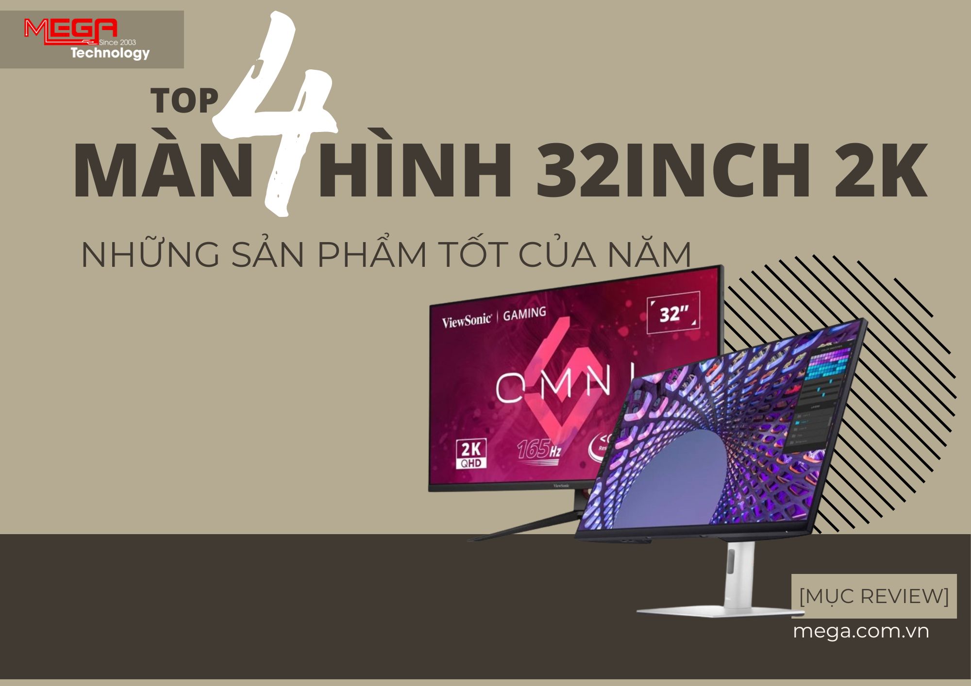 Top màn hình 32 inch 2K làm đồ họa