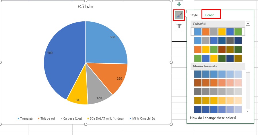 Hướng dẫn cách vẽ biểu đồ tròn trong excel đơn giản