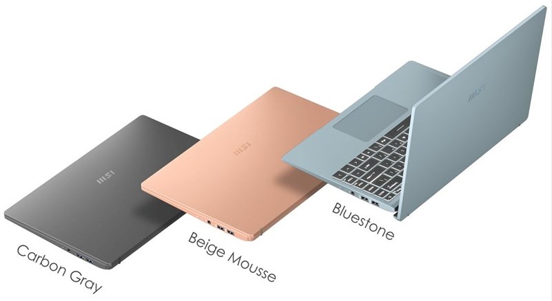 Các phiên bản màu laptop MSI 14 inch