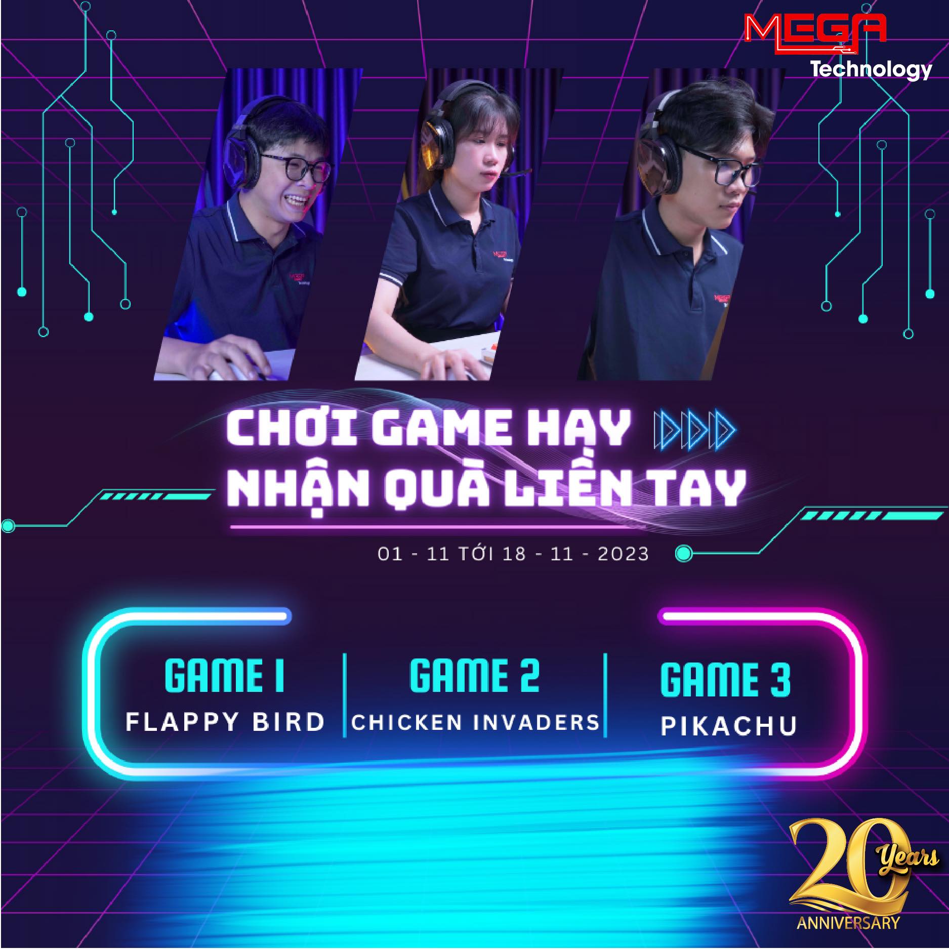 [Mega20] CHƠI GAME HAY - NHẬN QUÀ LIỀN TAY 