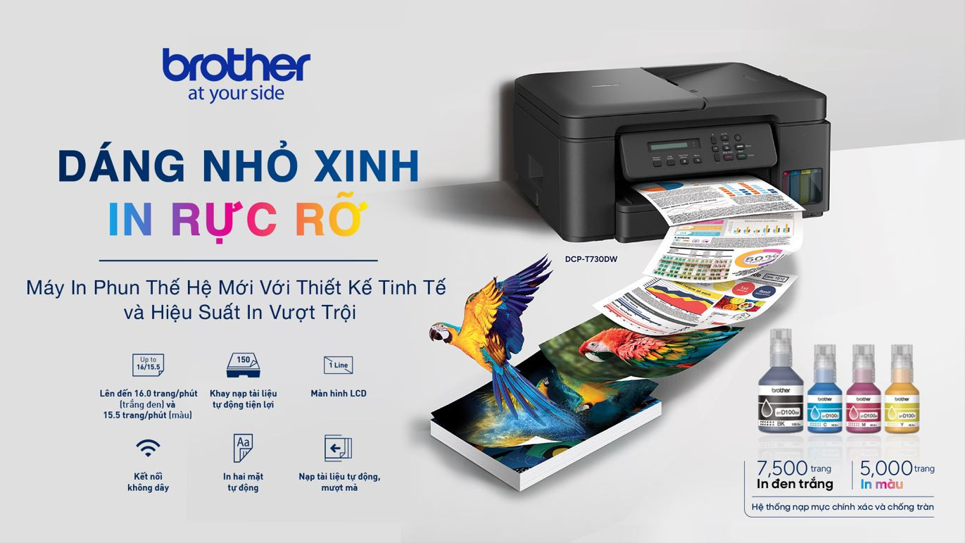 BROTHER RA MẮT THẾ HỆ IN PHUN MỚI | DÁNG NHỎ XINH - IN RỰC RỠ