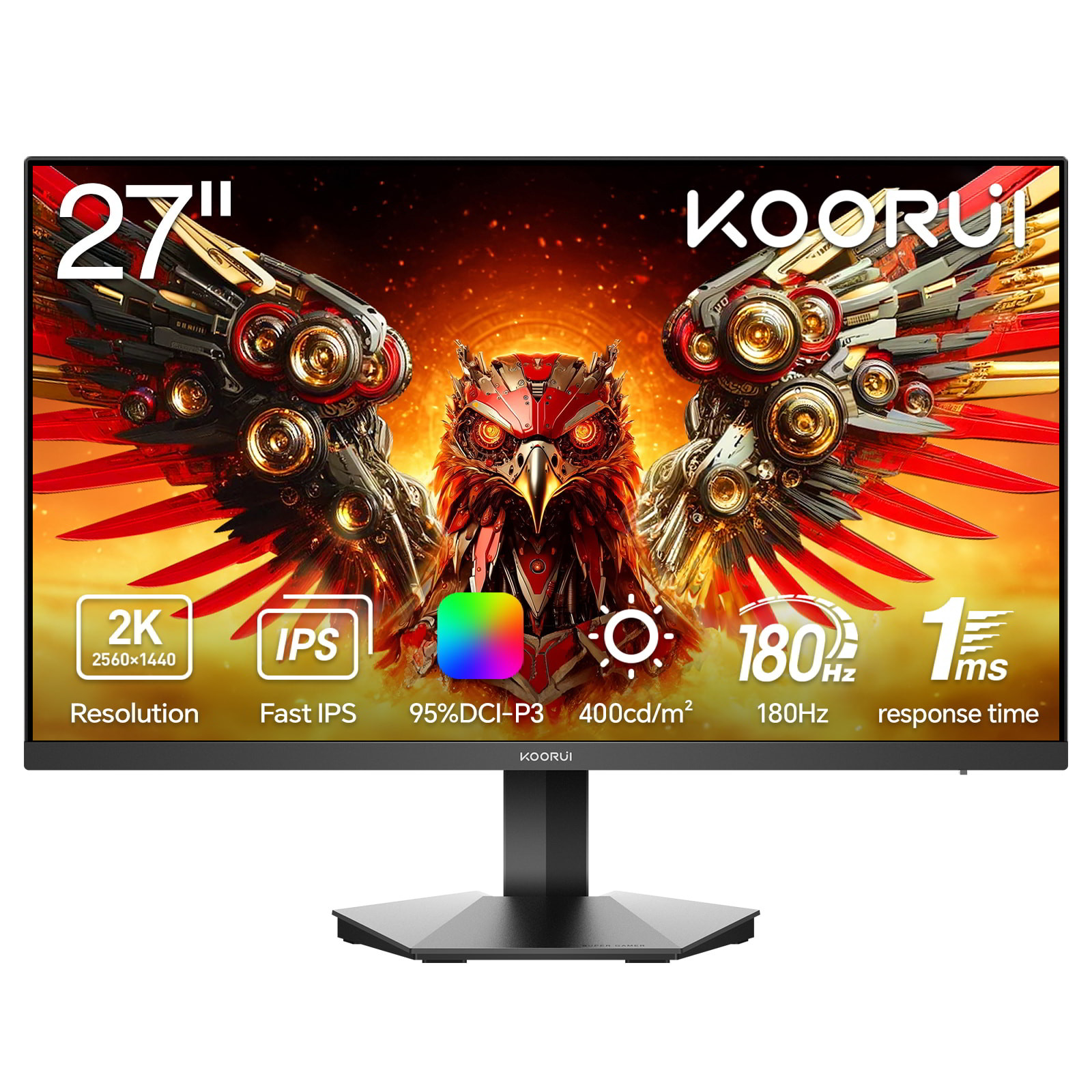Màn Hình KOORUI G2721V: Đánh Giá Vũ Khí Gaming 2K 180Hz