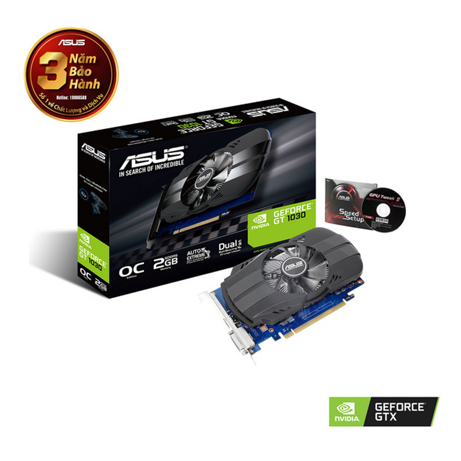 Vga Asus Phoenix GeForce GT1030 OC 2GB DDR5 64bit (1Fan)