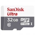 Thẻ Nhớ 32G MicroSDHC Sandisk Class 10 (48Mb/s, thẻ nhớ điện thoại, No Adapter,camera)