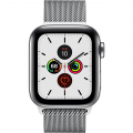 Apple Watch Series 5 GPS + Cellular, 40mm Stainless Steel Case with Stainless Steel Milanese Loop MWX52VN-A
