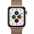 Apple Watch Series 5 GPS + Cellular, 44mm Gold Stainless Steel Case with Gold Milanese Loop MWWJ2VN-A
