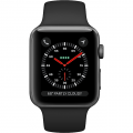 Apple Watch Series 3 GPS + Cellular, 42mm Space Grey Aluminium Case with Black Sport Band MTH22VN-A