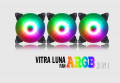 Fan tản nhiệt Vitra Luna A-RGB 3 IN 1 Aurasync (Combo 3 fan, kèm điều khiển)