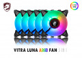 Fan tản nhiệt Vitra Luna A-RGB 5 IN 1 Aurasync (Combo 5 fan, kèm điều khiển)
