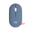 Chuột không dây Logitech Pebble M350 Wireless Bluetooth (Blue berry)